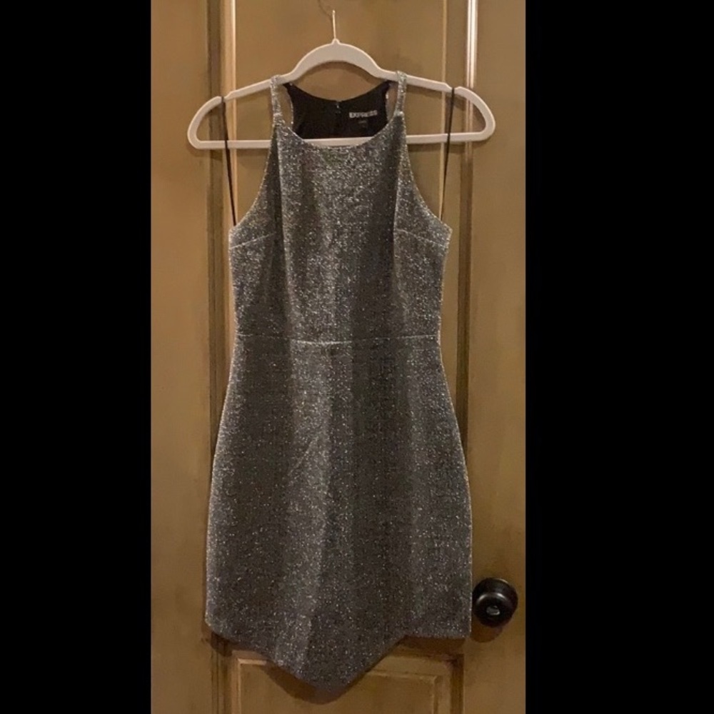 New express silver beautiful dress